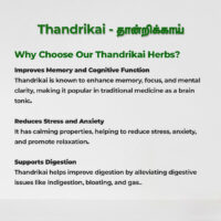 raw herbs - thandrikai5